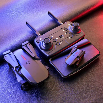 E88 Pro Drone 4k With High Definition Camera WiFi Foldable Drone 2.4G 6 Axis RC Altitude Hold - Black - gametricks