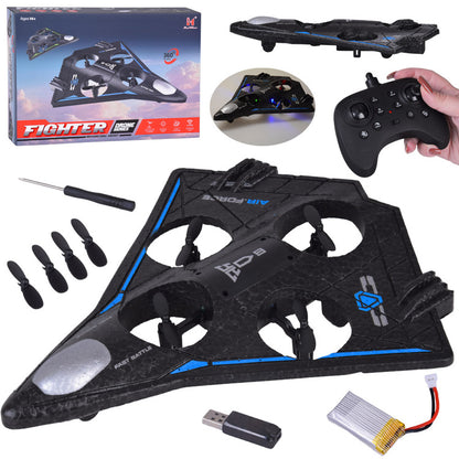 Remote Controlled Lightweight Drone with LED Effects and 360° Stunts