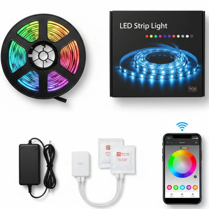 Marvelights LED Strip Lights WiFi Wireless Smart Phone APP Controlled RGB Light Strips Kit Marvelights