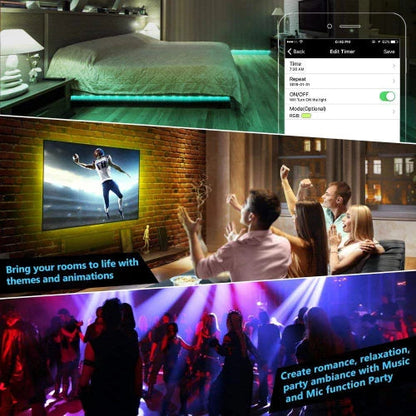 Marvelights LED Strip Lights WiFi Wireless Smart Phone APP Controlled RGB Light Strips Kit Marvelights
