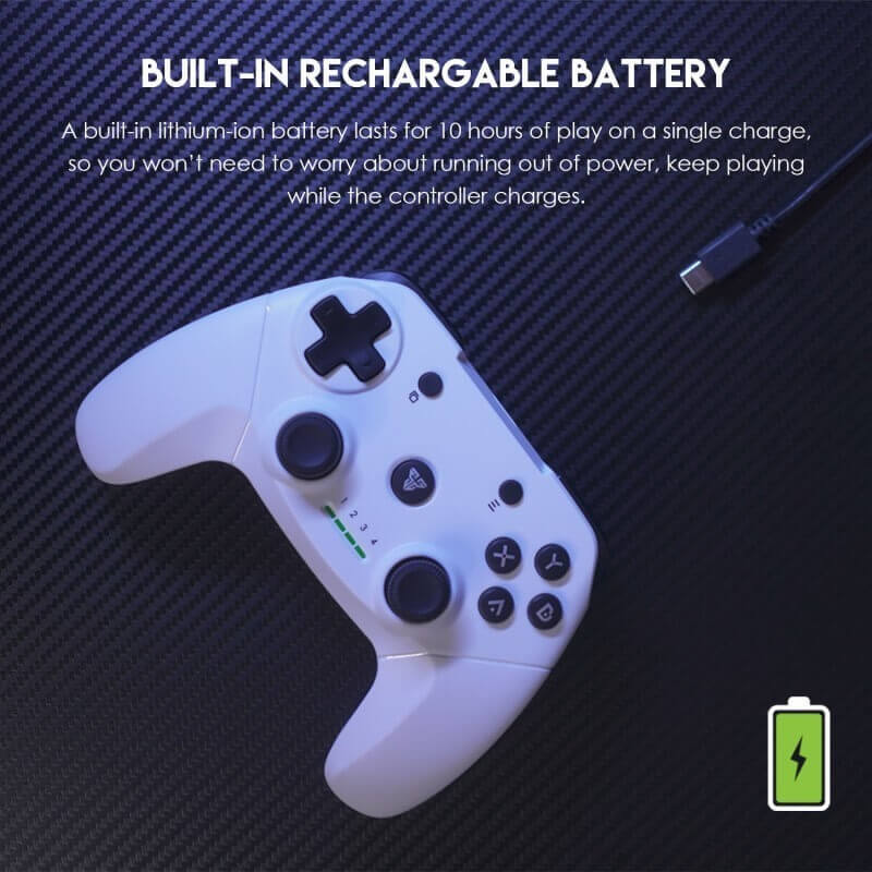 FANTECH WGP12 Revolver II Wireless 2.4GHz Gaming Controller – White - gametricks