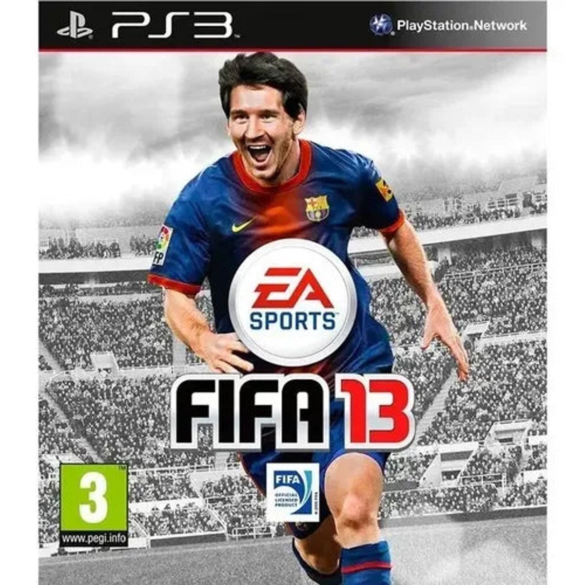 FIFA 13 PS3 front cover on white square background