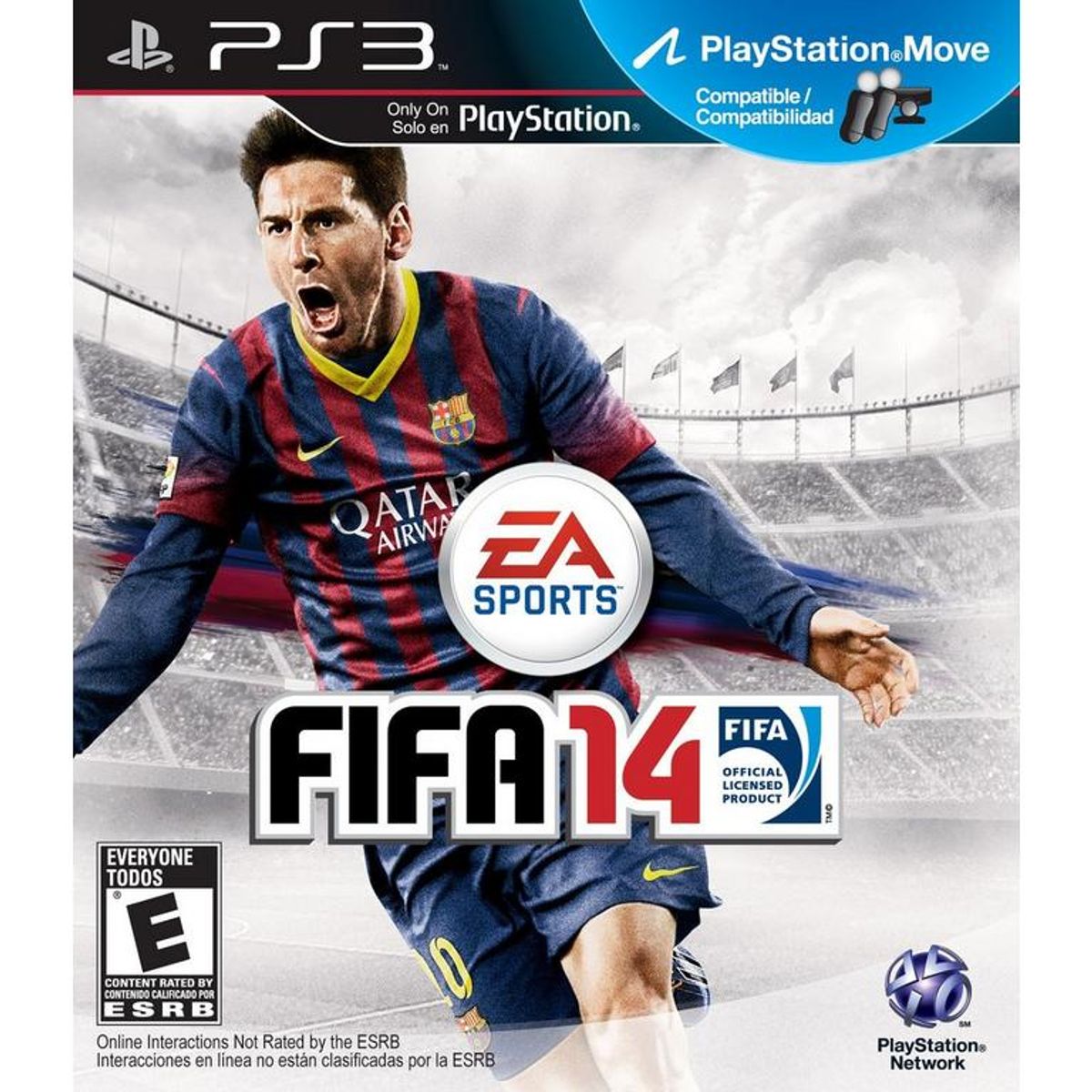 FIFA 14 PS3 front cover on white square background