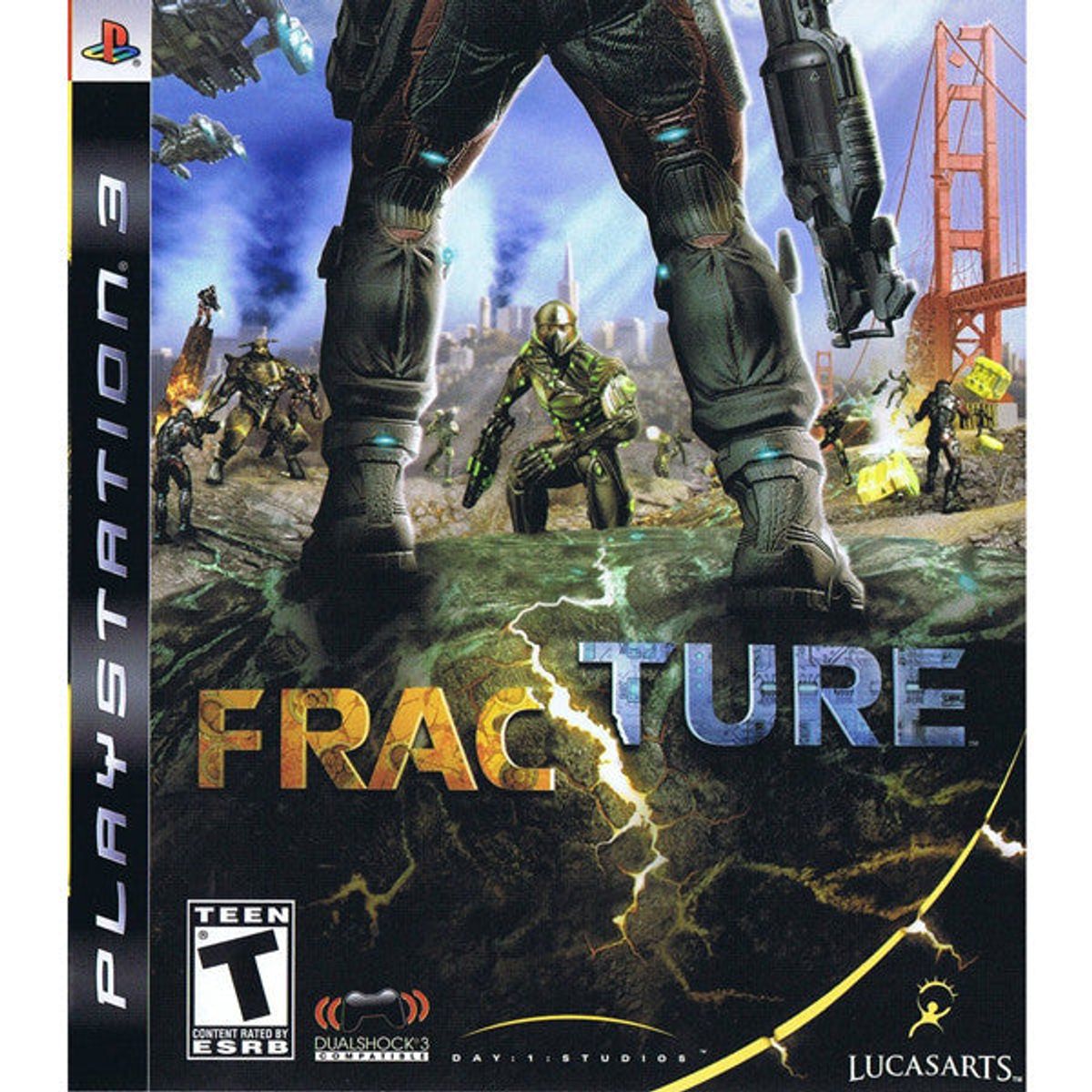 Fracture PS3 front cover on white square background