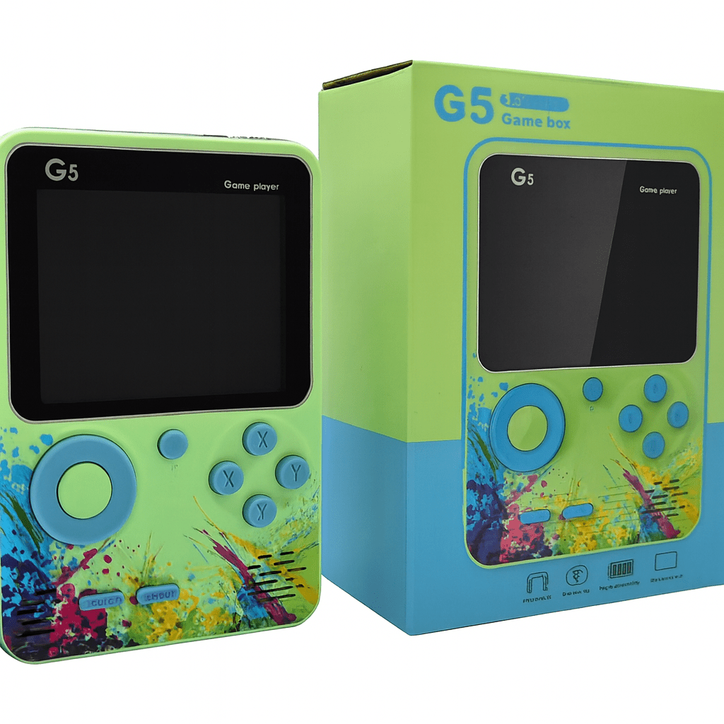 G5 Game Box - 500 Retro Games in 1 Mini Game Console Colorful LCD Screen - gametricks