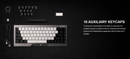 GAMDIAS HERMES M4 HYBRID MECHANICAL 60% GAMING KEYBOARD WITH RED SWITCH | WIRELESS or WIRED CONNECTIVITY - gametricks