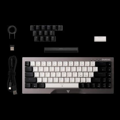 GAMDIAS HERMES M4 HYBRID MECHANICAL 60% GAMING KEYBOARD WITH RED SWITCH | WIRELESS or WIRED CONNECTIVITY - gametricks