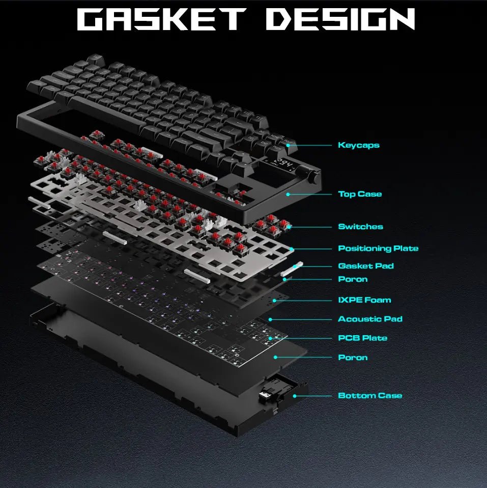 GAMDIAS Hermes M7 Hybrid TKL Mechanical Keyboard - gametricks