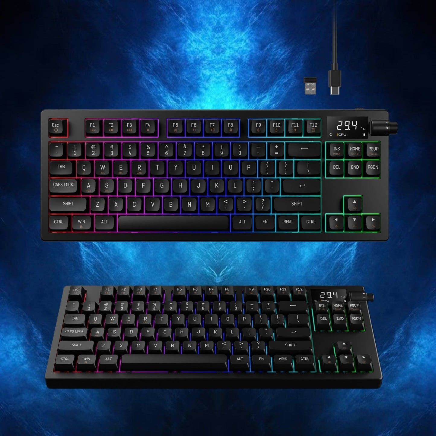 GAMDIAS Hermes M7 Hybrid TKL Mechanical Keyboard - gametricks