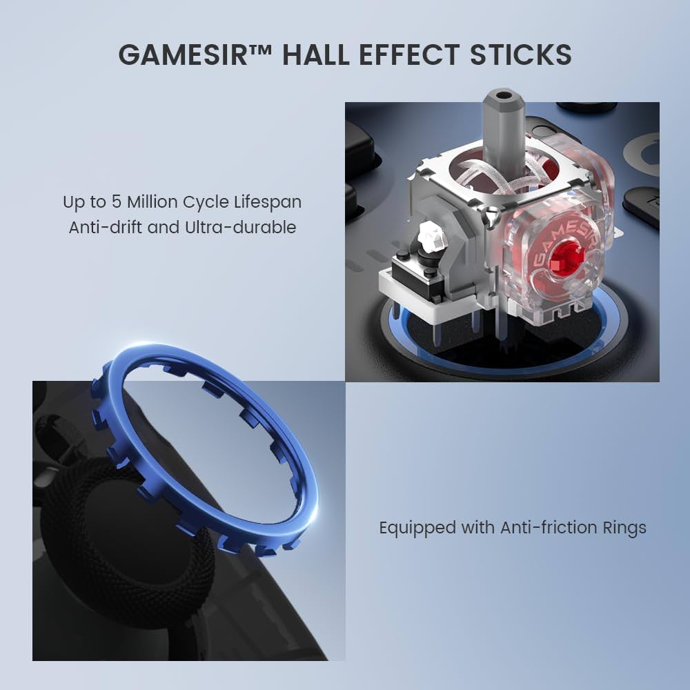 GameSir Super Nova TN4 2.4G Wireless Multiplatform Game Controller for PC, Nintendo Switch 1|2, iOS & Android Devices - Nightfall Blue Gamesir