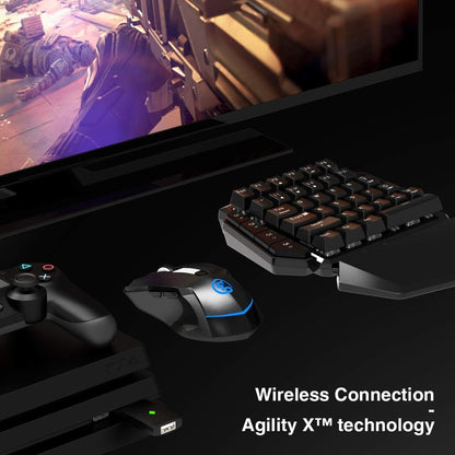 GameSir VX AimSwitch Gaming Keyboard and Mouse Combo Adapter for Xbox One/Xbox series X/S, PS4, PS3, Switch, Windows PC, Ergonomic Gaming Wireless Keyboard - gametricks