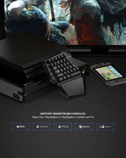 GameSir VX AimSwitch Gaming Keyboard and Mouse Combo Adapter for Xbox One/Xbox series X/S, PS4, PS3, Switch, Windows PC, Ergonomic Gaming Wireless Keyboard - gametricks