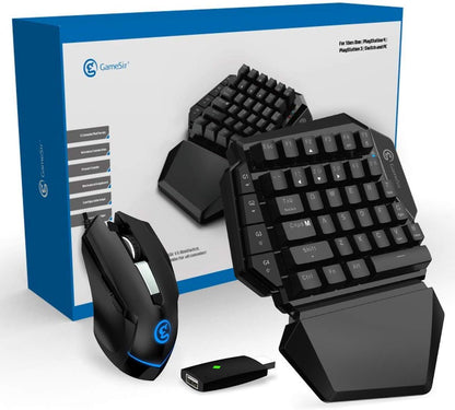 GameSir VX AimSwitch Gaming Keyboard and Mouse Combo Adapter for Xbox One/Xbox series X/S, PS4, PS3, Switch, Windows PC, Ergonomic Gaming Wireless Keyboard - gametricks