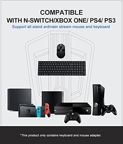 GDreamer HS - SW315 Keyboard and Mouse Adapter for Switch/Xbox One/ PS4/ PS3/Xbox 360 - gametricks