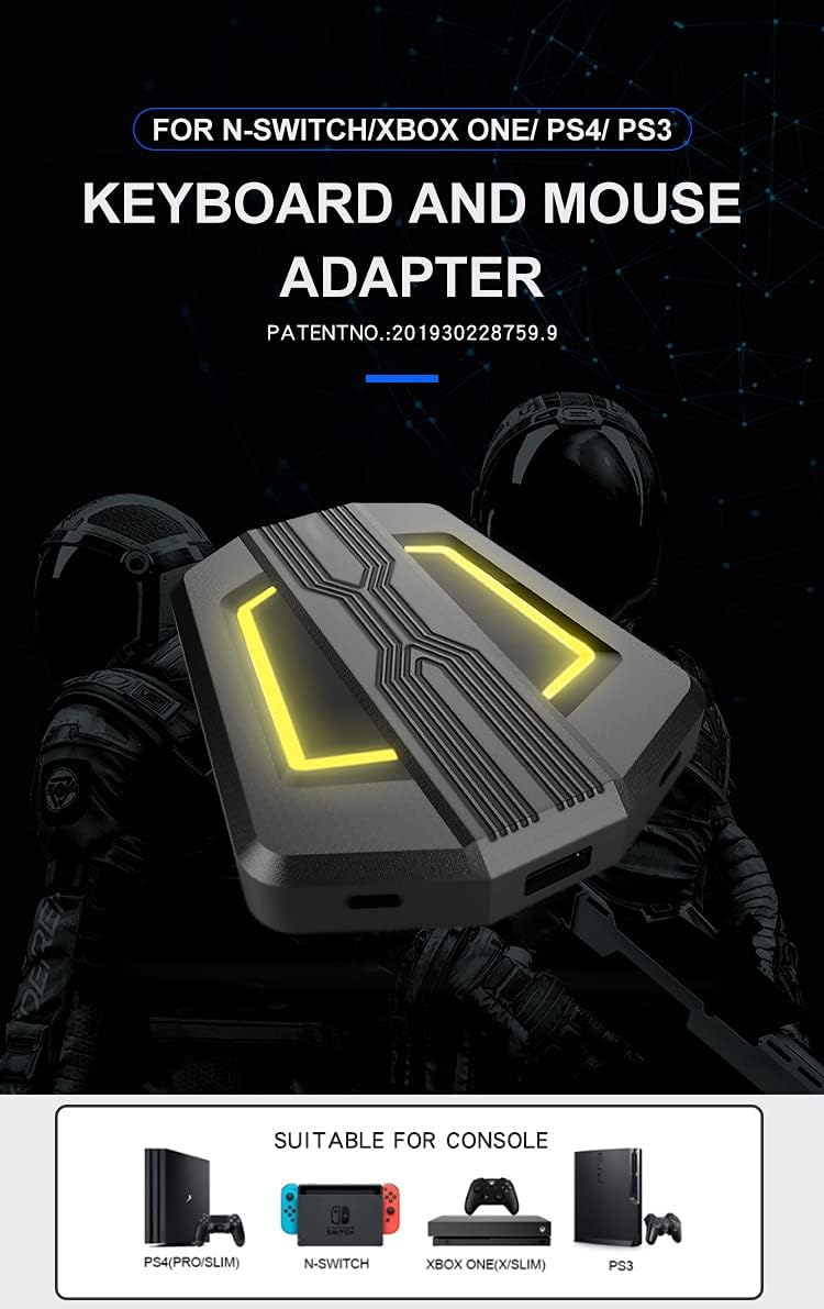 GDreamer HS - SW315 Keyboard and Mouse Adapter for Switch/Xbox One/ PS4/ PS3/Xbox 360 - gametricks
