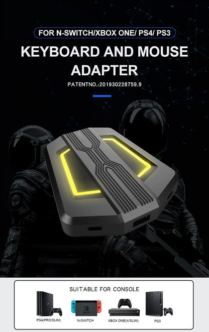 GDreamer HS - SW315 Keyboard and Mouse Adapter for Switch/Xbox One/ PS4/ PS3/Xbox 360 - gametricks