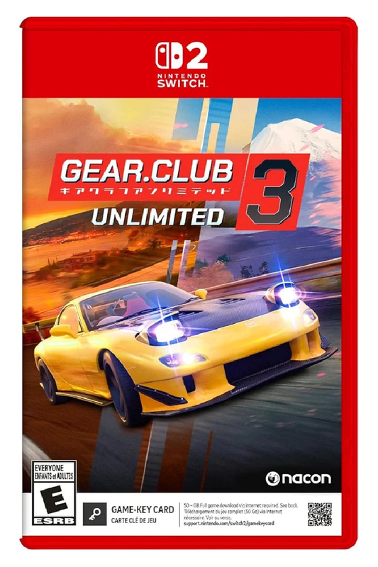 Gear Club Unlimited 3 – Nintendo Switch 2 – Nintendo Switch 2 physical game cover, front view