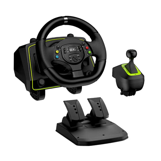 Genuis SpeedMaster X2 1080° Vibration Feedback Racing Wheel with Shifter - gametricks