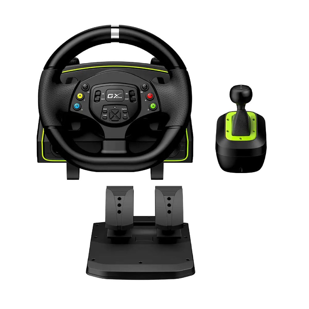 Genuis SpeedMaster X2 1080° Vibration Feedback Racing Wheel with Shifter - gametricks