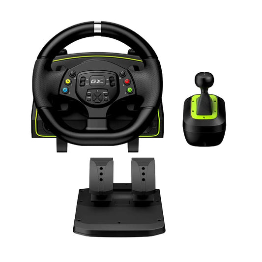 Genuis SpeedMaster X2 1080° Vibration Feedback Racing Wheel with Shifter - gametricks