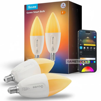 Govee E14 Smart Wi - Fi Color LED Bulbs (2 - Pack) - gametricks