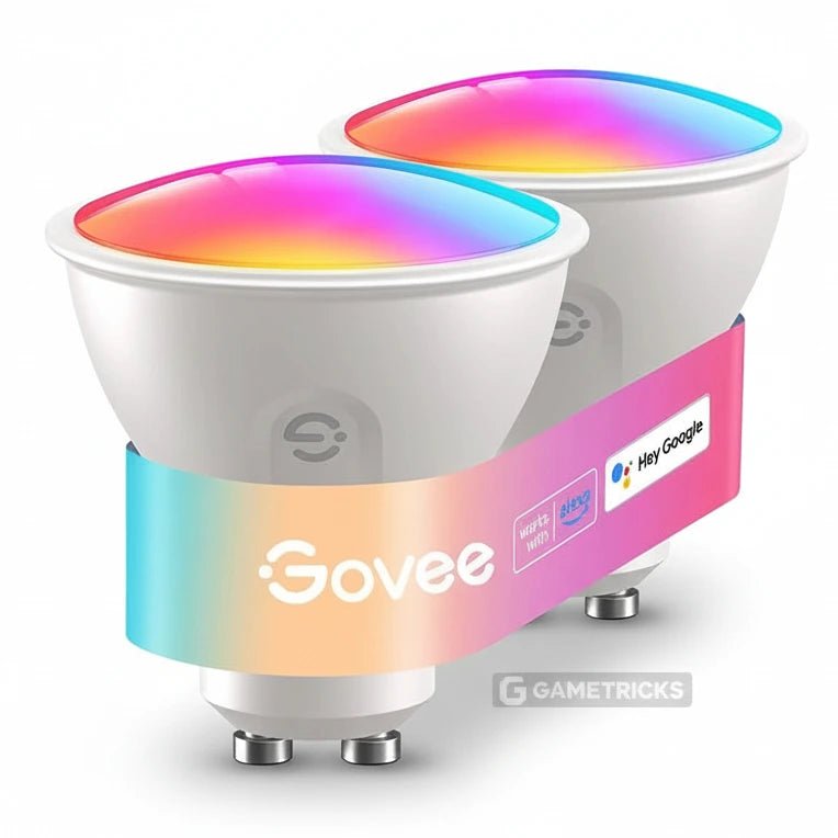 Govee GU10 Smart LED Bulb 2 Pack WiFi RGB Spotlight – Works with Alexa & Google - gametricks