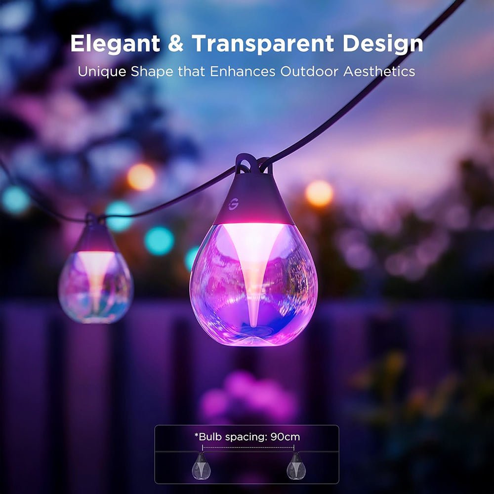 Govee Outdoor Clear Bulb String smart durable Lights - gametricks