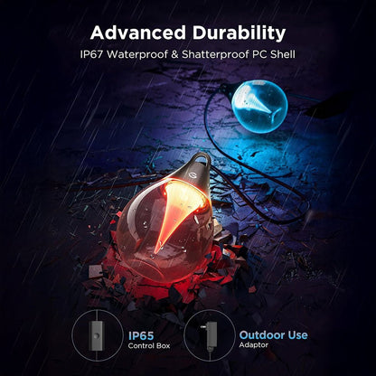 Govee Outdoor Clear Bulb String smart durable Lights - gametricks