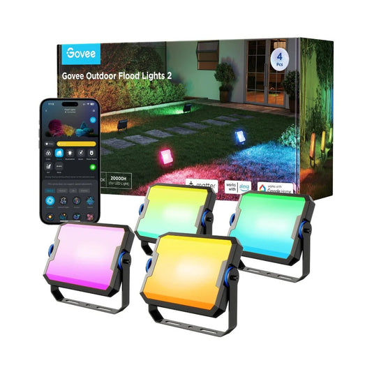 Govee Outdoor Flood Lights 2 water proof - gametricks