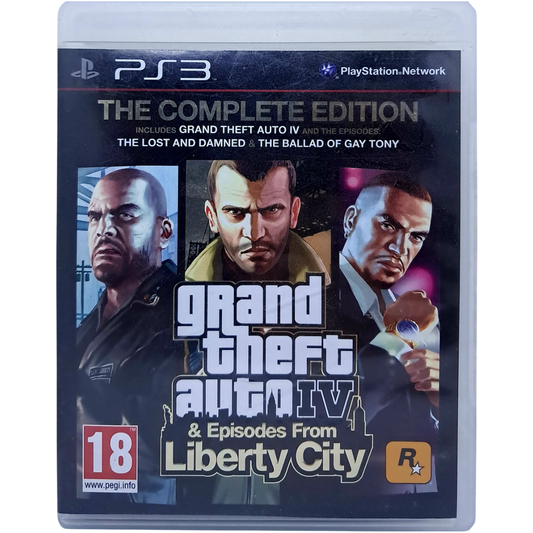 Grand Theft Auto IV: Complete Edition - PlayStation 3 | PS3 original front cover on white background