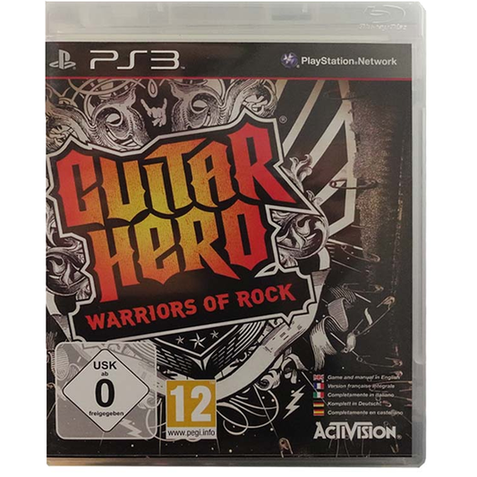 Guitar Hero: Warriors of Rock Stand - PlayStation 3 | PS3 original front cover on white background