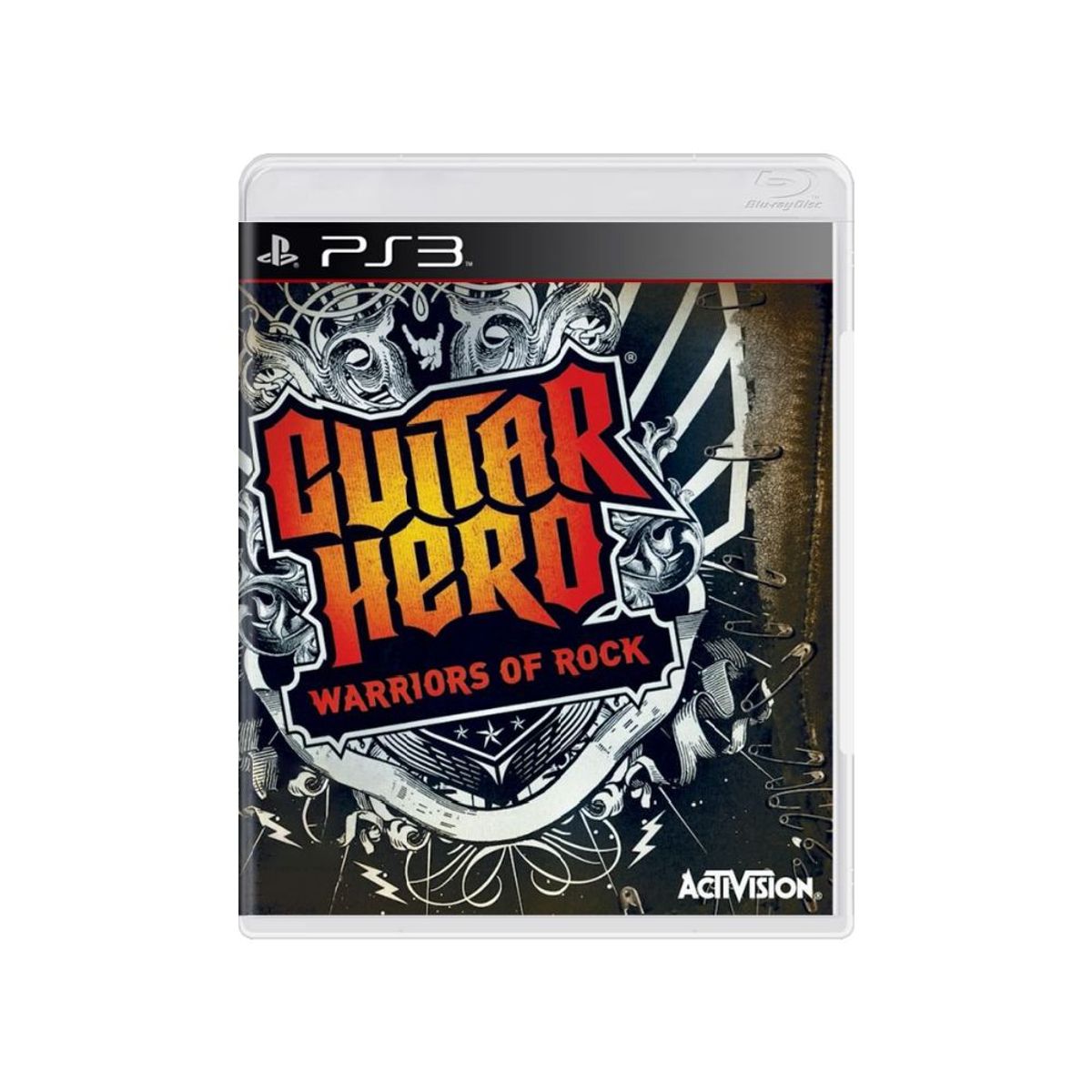 Guitar Hero Warriors of Rock Stand PS3 front cover on white square background