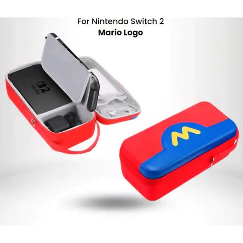 Hard Carrying Case For Nintendo Switch 2 With Storage Pockets for TV Dock, Charger, Games & Controllers - gametricks