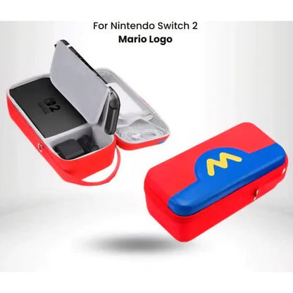 Hard Carrying Case For Nintendo Switch 2 With Storage Pockets for TV Dock, Charger, Games & Controllers - gametricks