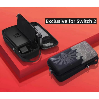 Hard Carrying Case For Nintendo Switch 2 With Storage Pockets for TV Dock, Charger, Games & Controllers - gametricks