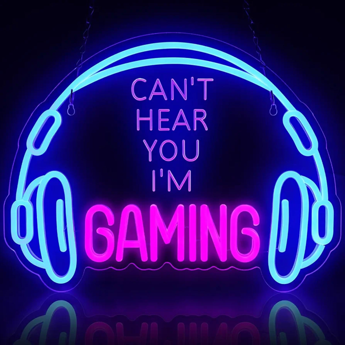 LED Light Neon Sign For Wall Decor 30×30 cm - Headphones