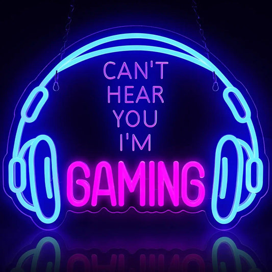 LED Light Neon Sign For Wall Decor 30×30 cm - Headphones