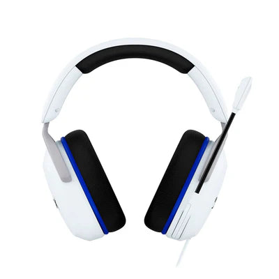 HyperX Cloud Stinger 2 Core - Gaming Headset for Playstation, Lightweight Over-Ear Headset with mic, Swivel-to-Mute Function, 40mm Drivers - White