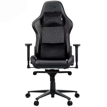 HyperX Jet Black Ergonomic Leather Gaming Chair - Black - gametricks