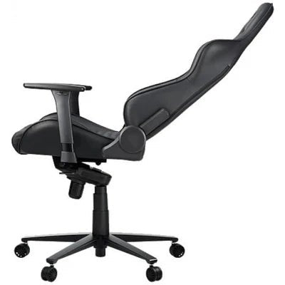 HyperX Jet Black Ergonomic Leather Gaming Chair - Black - gametricks