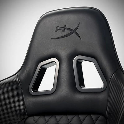 HyperX Jet Black Ergonomic Leather Gaming Chair - Black - gametricks