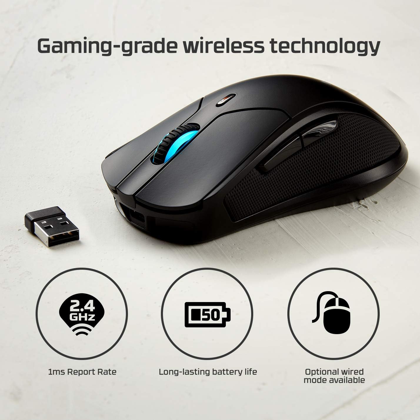 HyperX Pulsefire Dart – Wireless RGB Gaming Mouse - gametricks