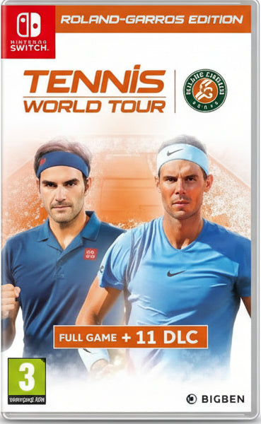 Tennis World Tour game cover for Roland Garros Edition on Nintendo Switch