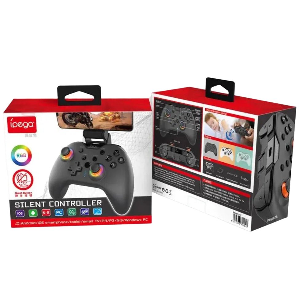 iPega PG - 9111C Silent Wireless Gaming Controller with RGB For Android/iOS/PS4/PC/ Nintendo Switch - gametricks