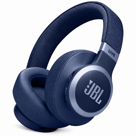 JBL Live 770NC Wireless Over-Ear Headphones – Adaptive Noise Cancelling, 65H Battery, Bluetooth 5.3 with soft narrow bottom shadow