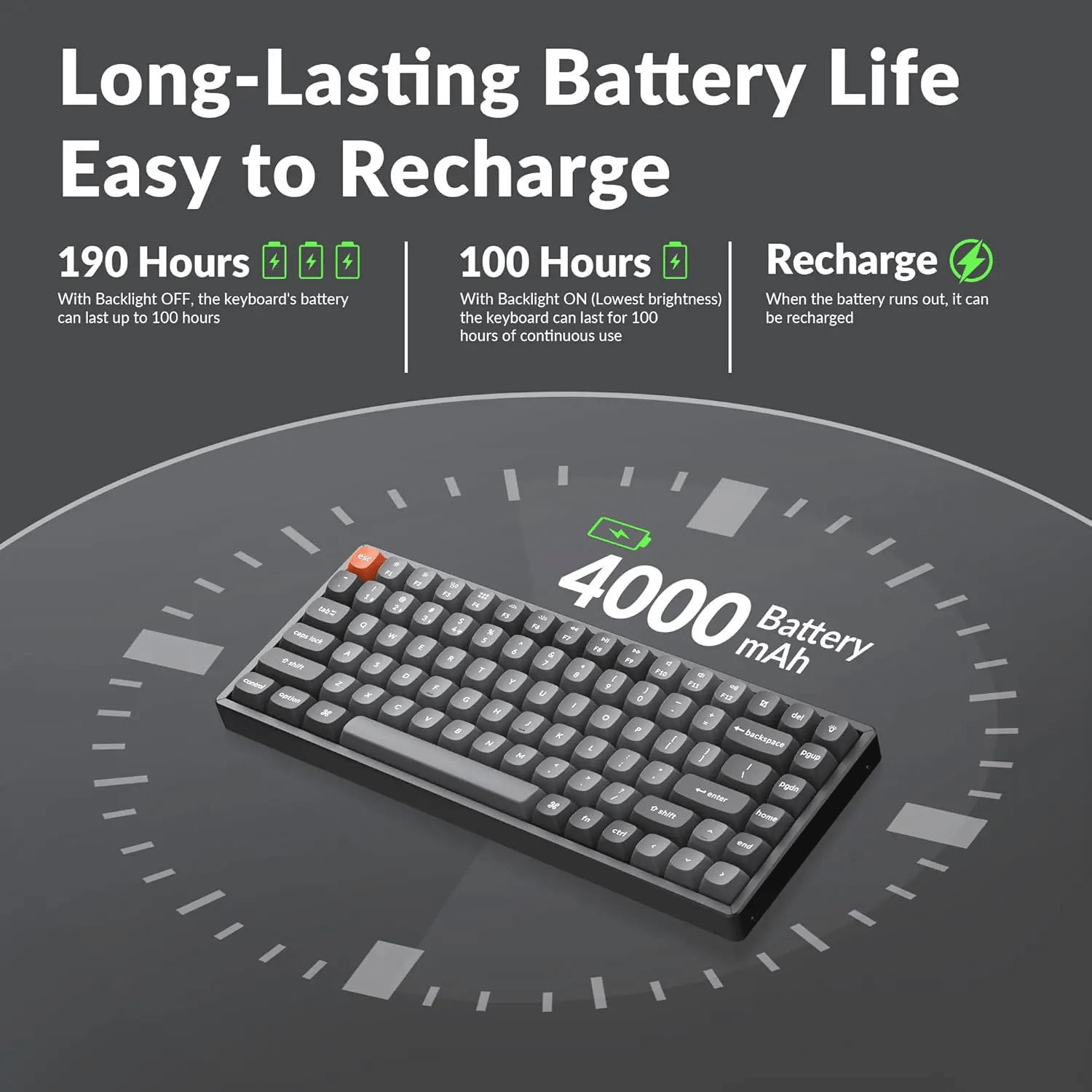 Keychron K2 Max QMK Wireless Mechanical Keyboard With 75% Layout, Super Banana Switch - gametricks
