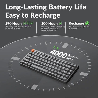Keychron K2 Max QMK Wireless Mechanical Keyboard With 75% Layout, Super Banana Switch - gametricks