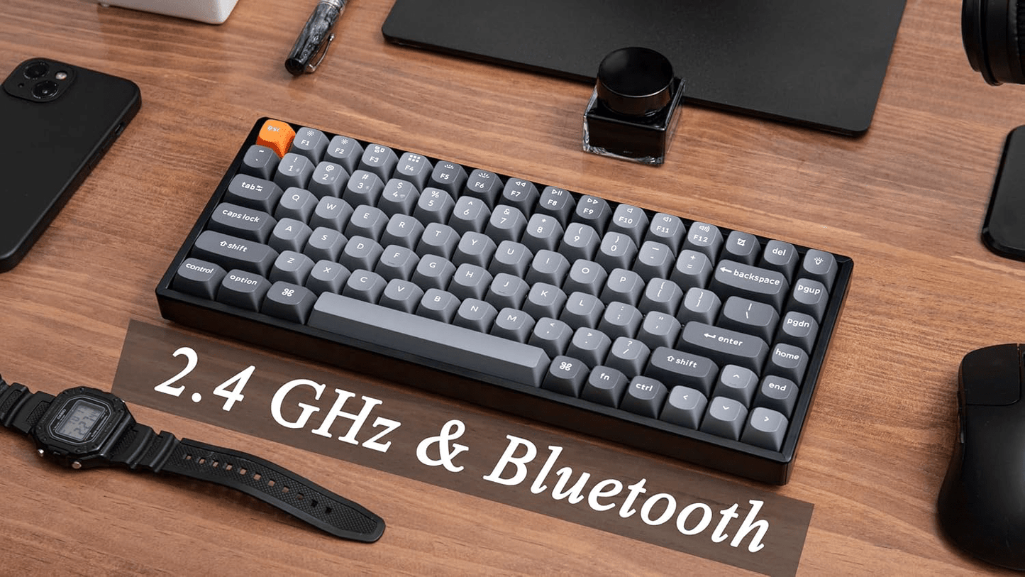 Keychron K2 Max QMK Wireless Mechanical Keyboard With 75% Layout, Super Banana Switch - gametricks
