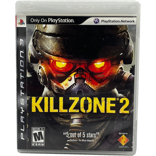 Killzone 2 PS3 original game case front cover on white background