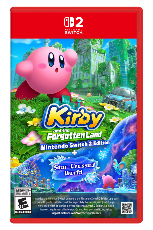Kirby and the Forgotten Land — Nintendo Switch 2 Edition + Star-Crossed World physical cover